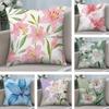 Lily Luxury Cushion Cover Plush Fabric Soft Double-Sided Printed Sofa Warm Winter Home Child Gift Pillow Case