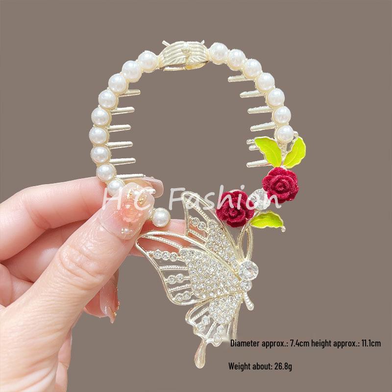 Elegant Lily of the Valley Tassel Hairpin: Timeless Updo Clip for a Refined Look