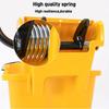 Large Yellow Commercial Mop Bucket Bucket with Wringer 20/24L|Plastic|Hand Press|For Home,School,Hotel,Shopping Centers Cleaning