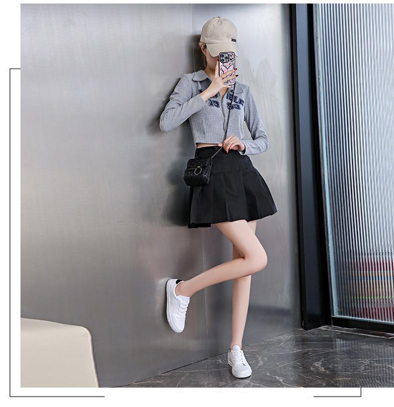 2024 Women's Korean Style Casual White Running Shoes - Autumn/Winter Trendy Flat Sole