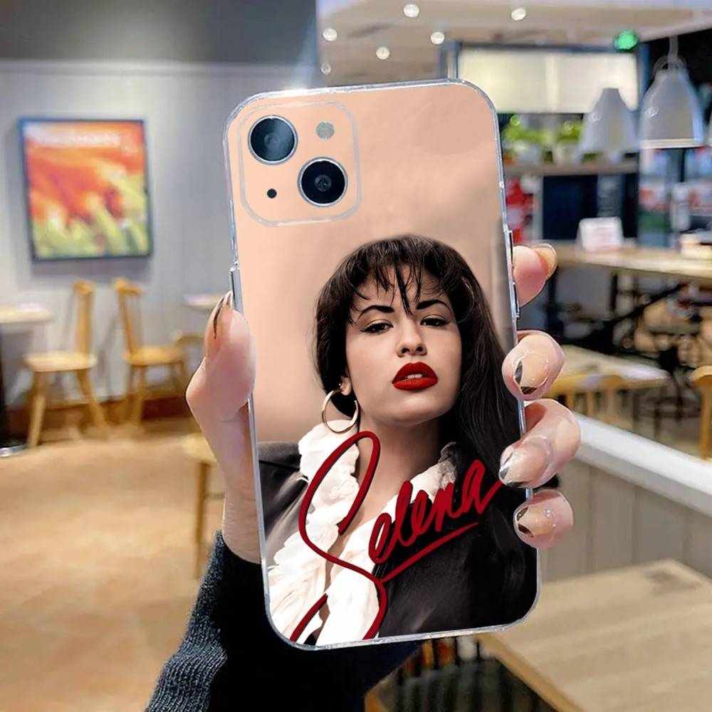 

Singer Selena Quintanilla Phone Case For iPhone 16,15,14,13,12,11 Pro,Max,Plus,X,XS,XR,SE,Mini Transparent Silicone Soft iPhone12PRO