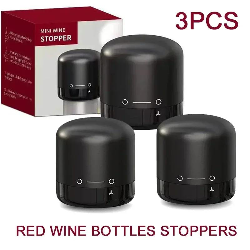 Mini Vacuum Wine Bottle Stopper Reusable Household Sealed Red Wine Bottle Stopper Champagne Bottle Stopper Bar Accessories