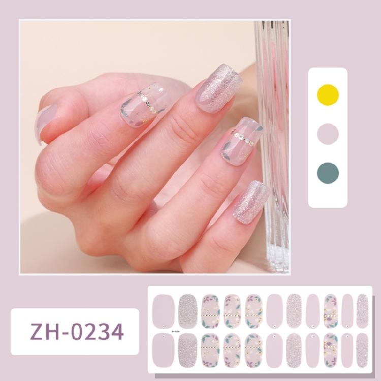 22Pcs Nail Wraps Polish Strips Self Adhesive Nail Polish Sticker Gel Nail Strips
