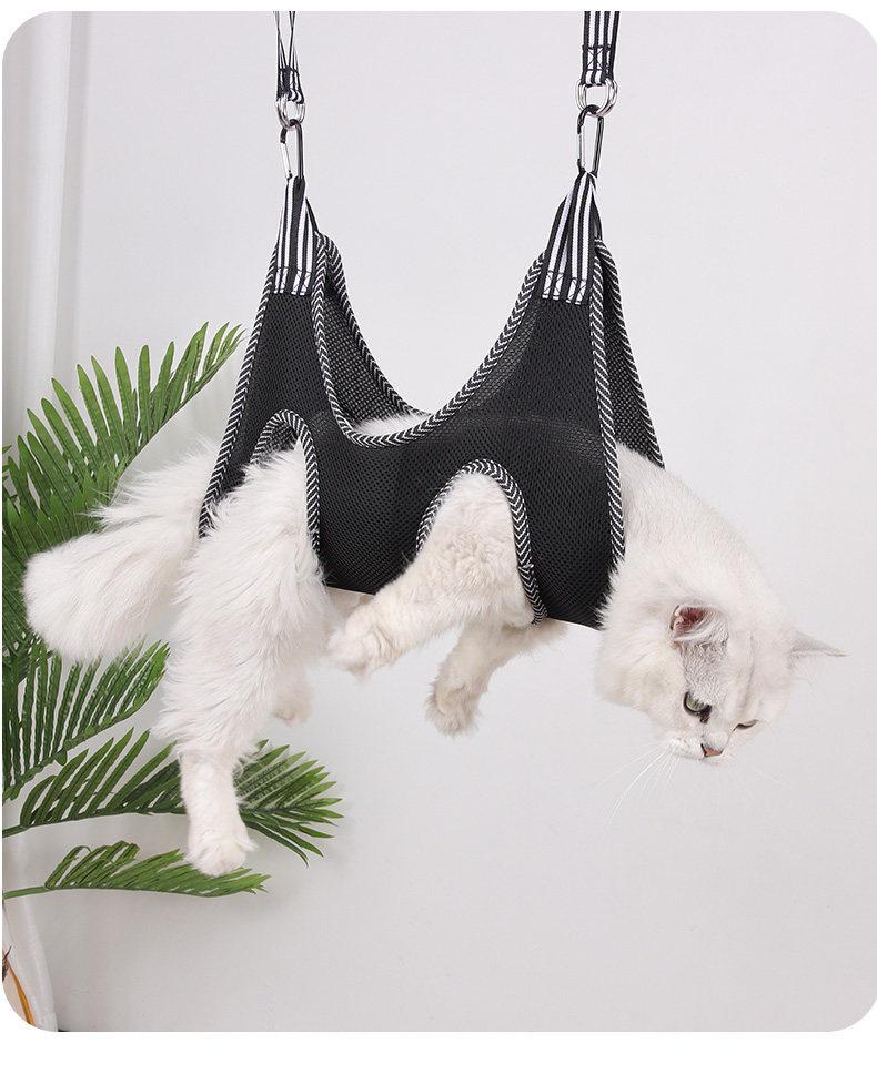Pet Hammock for Dog Grooming: Anti-Scratch Nail Trimming & Foot Washing Bag