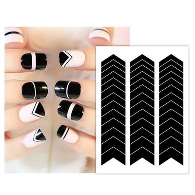 French Tip Nail Guides Self-Adhesive French Manicure Strips Stickers for Edge Auxiliary DIY Decoration Stencil Tools