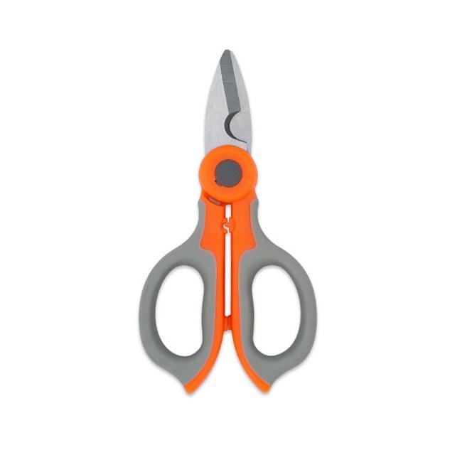Stainless Steel Blade Straight Head Electrician Tools PP TPR Handle Wire Iron Fish Line Cable Scissor Household Multitool Cutter