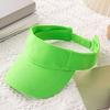 Summer Sun Hat, Adjustable Rear Elastic Band Outdoor Sports Hat, Hollow-Top Curved Brim Hat for Running Hiking