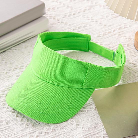 Summer Sun Hat, Adjustable Rear Elastic Band Outdoor Sports Hat, Hollow-Top Curved Brim Hat for Running Hiking