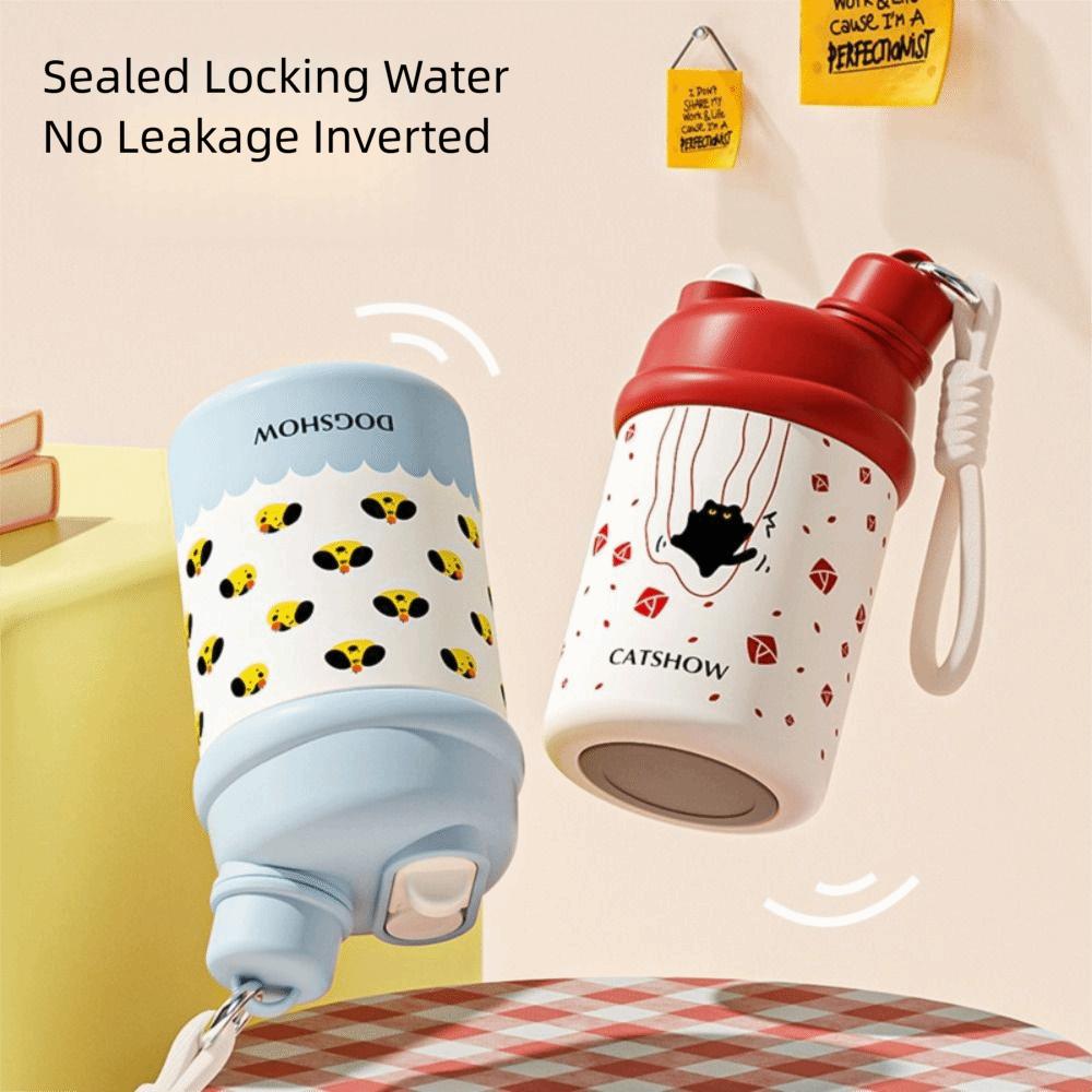 420ml Coffee Cup Leak-proof Insulated Water Bottle Fashion Thermal Coffee Mug  Travel