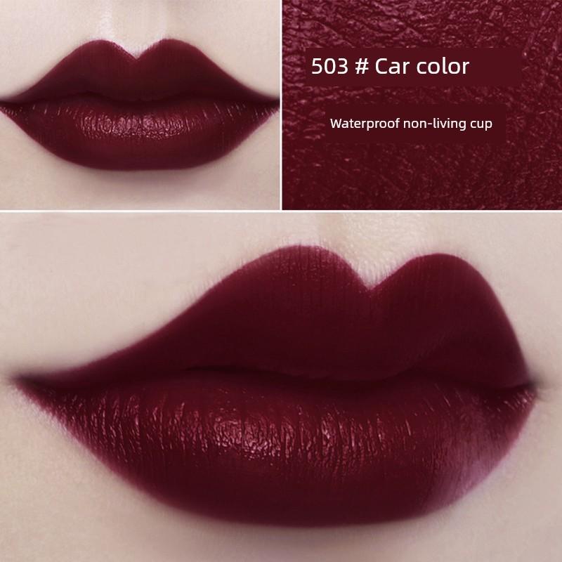 Non-Fading, Non-Stick, Non-Transferable Dark Red Lipstick, Matte, Long-Lasting, Moisturizing, Cherry Color, Genuine Brand Product