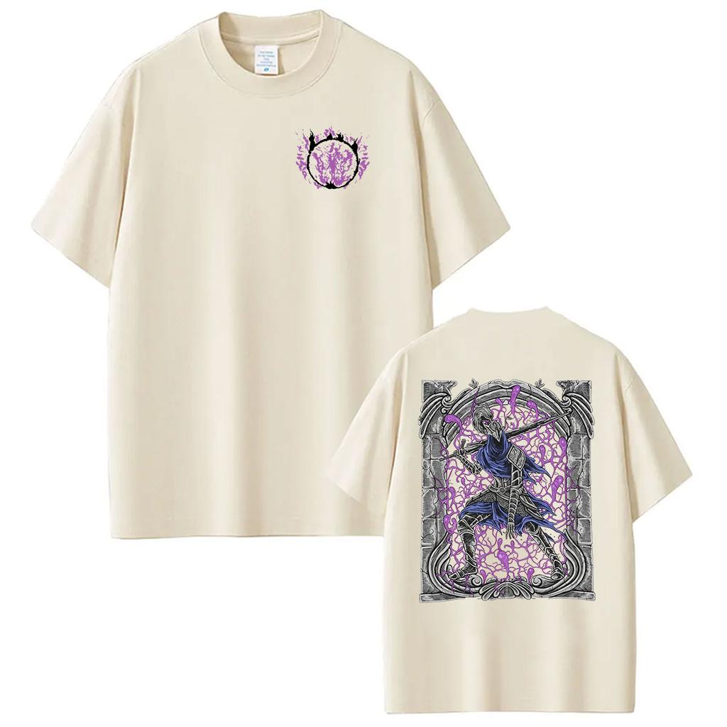 Hot Game Dark Souls Artorias of The Abyss Graphic T Shirts Mens Vintage Fashion Oversized Tshirt 100 Cotton Tshirt Streetwear