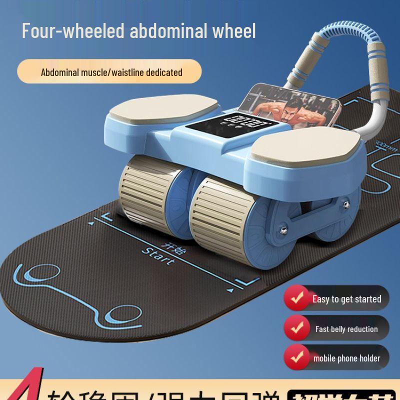 Smart Automatic Rebound 4-Wheel Abdominal Roller