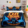 Ozzy Osbourne Bat Design Bedding Duvet Cover Set Duvet Cover Pillowcases  (1*Duvet Cover 2*Pillowcases, Without Duvet Insert)