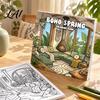 Detailed Illustration Coloring Pads Boho Spring Book Relaxation Stress Relief Line Art Patterns Creative Hobbies for Portable Supplies Home