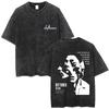 Washed Vintage Rock Band Deftones Cat Graphic Tshirts Men Alternative Heavy Metal Short Sleeve T Shirts Male Retro Streetwear