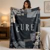 The Cure Print Flanellen Deken Gezellige Lichtgewicht Pluche Plaid voor Bed Bank Huishoudelijk Gebruik