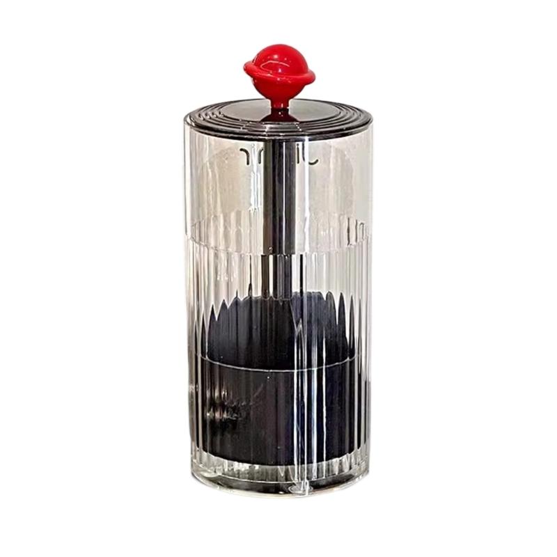 

Portable Makeup Organizers with Waterproof Plastic and Sturdy Base Accessory for Home or Travel Daily Casual Use чорний