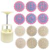 2Sets Midautumn Festival Chinese Character Cutter Moon Cake Mould for Cake Cookie Dessert Cutter Cake Baking Decorations