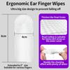 Pet Ear Cleaning Wipes & Finger Sleeves for Cats and Dogs - Ear Mite Removal and Care