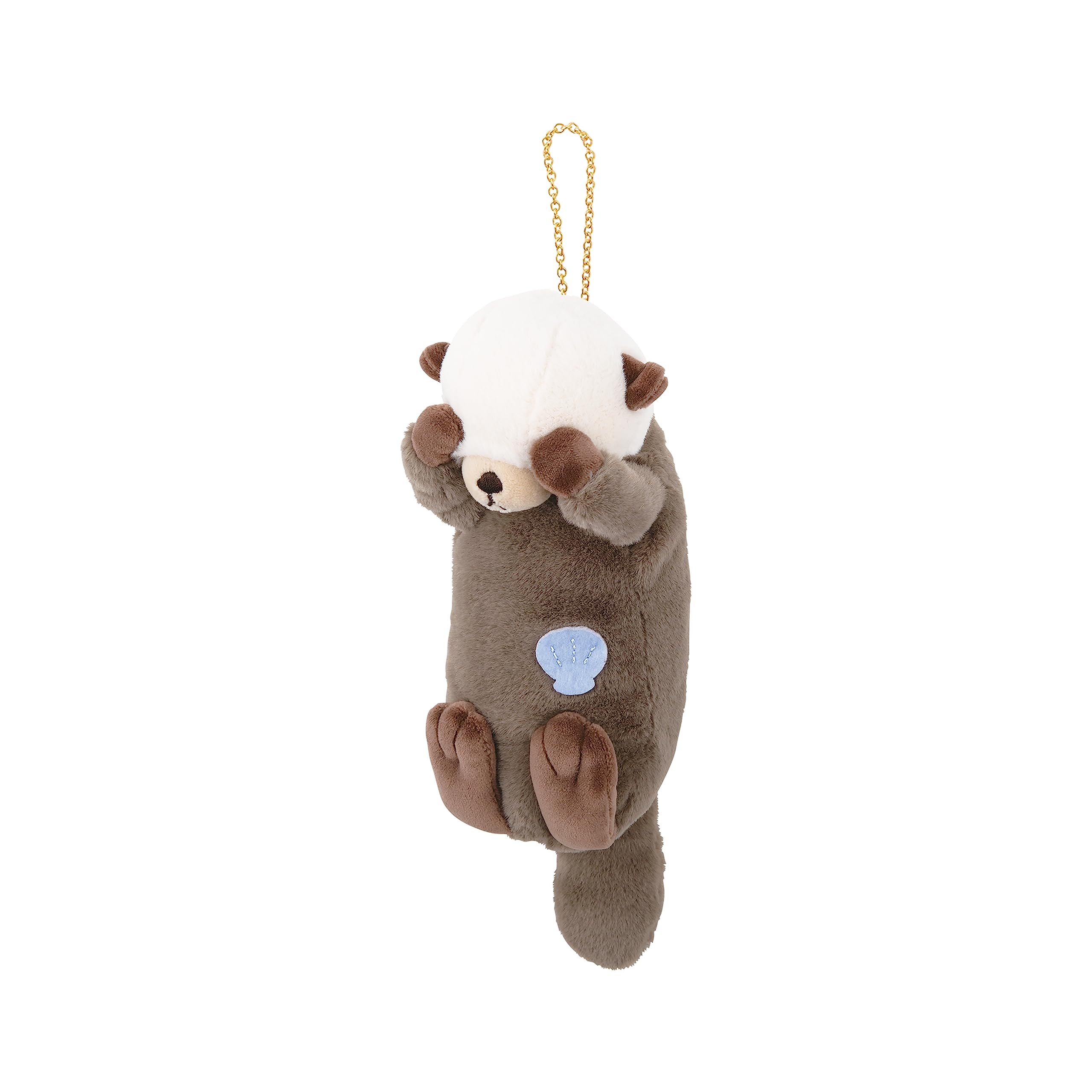 

LIV HEART Mascot Sea Otter with Neck Pouch, (Total Length Approx. 17.5cm), Keychain, 97122-10