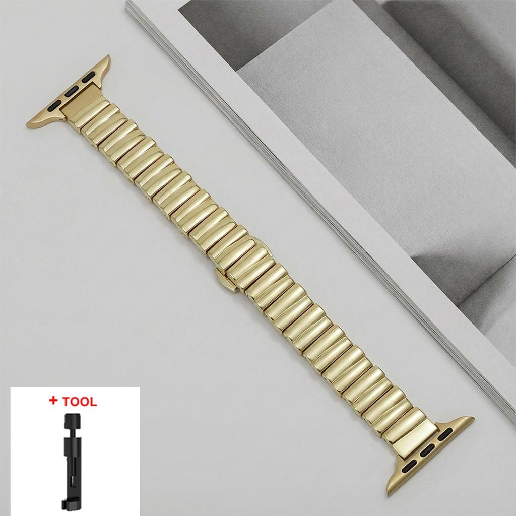 Irregular Metal Strap For Apple Watch Ultra3 49mm 38 40 41 42 44 45 46mm Luxury Stainless Steel Strap For iWatch 11 10 9 8 7 SE3
