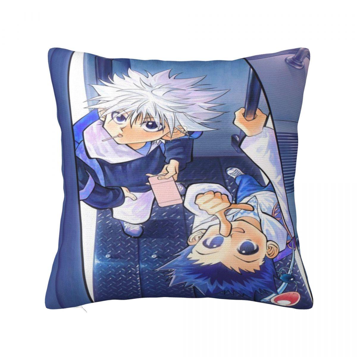 

HXH Gon And Killua Hunter Pillowcases Product Printing Cushion Cover Pillow Covers Home Decor Zipper Multi-Size 12x12Inch