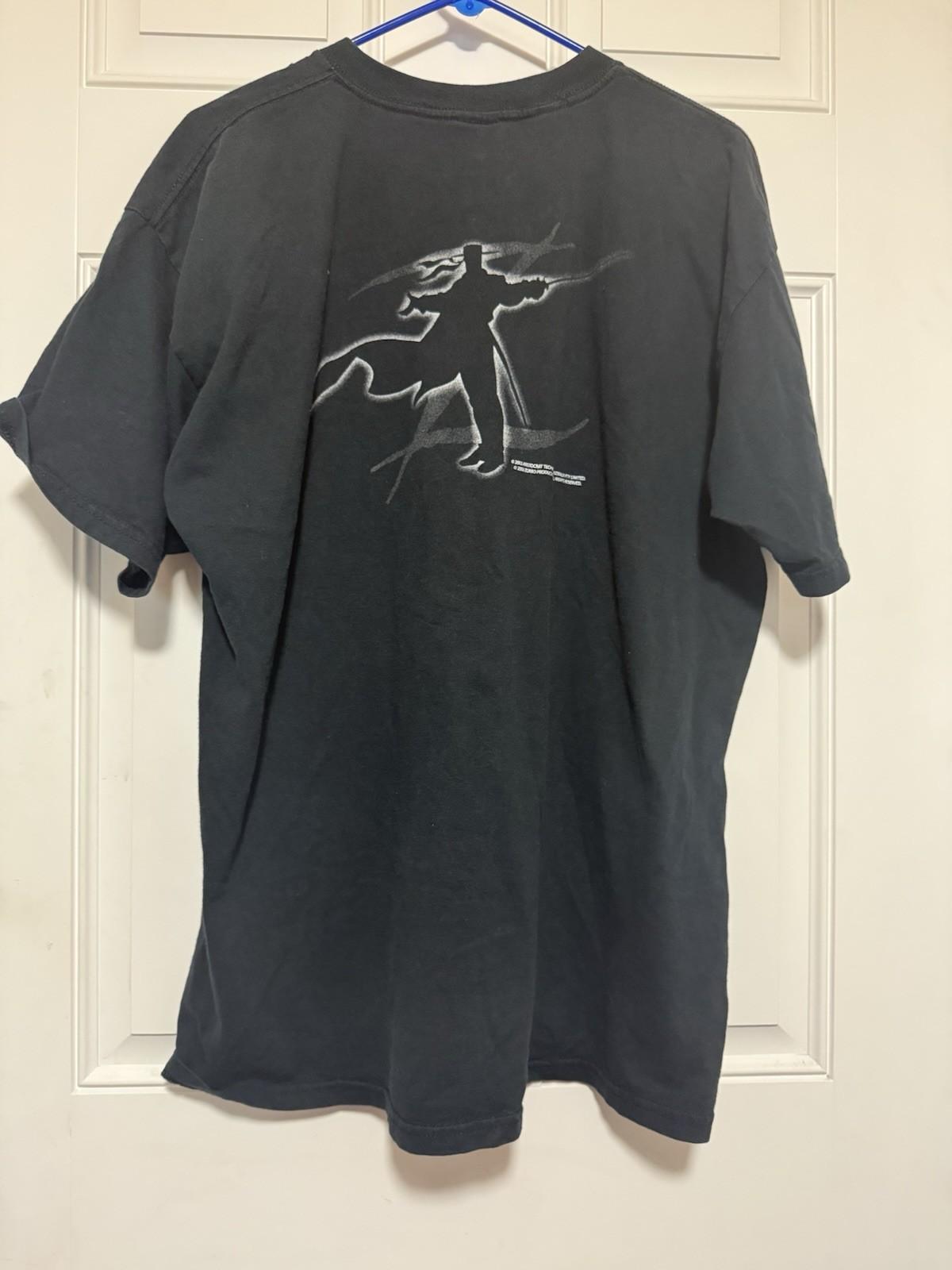 Vintage 2003 Zorro Movie Tee Shirt Black Size XL Masked Rare Unisex T-Shirt XXXL