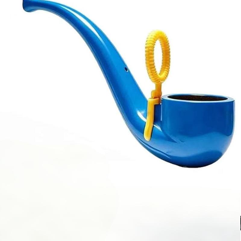 

Soap Bubble Pipe, 3D Printed Creative Pipe-Shaped Bubbles Blower - Colorful Fun Bubble Blowing Pipe, Reusable Retro Fun Style B