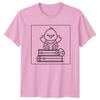 Cute Chick On Books Bird Animal Unisexs TShirt Unisexs Tee Easter Graphic