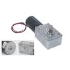 DC12V 24V Powerful Torque Gearmotor Metal Turbo Worm Gearbox Type-D Shaft Reversed Low Speed 70kg.cm Self-Lock Worm Gear Motor