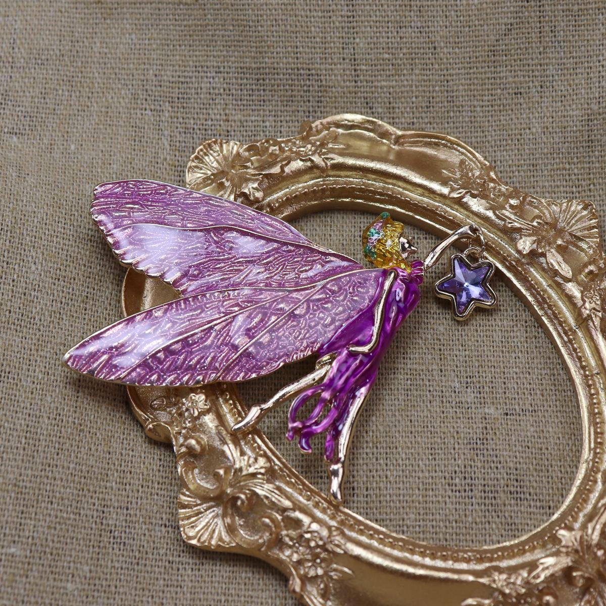 

Женские Мужские Средний Дизайн Винтажный Путеводитель Фея Ослепительные Броши Значки Классический Ретро Унисекс Дворцовые Изысканные Значки Аксессуары