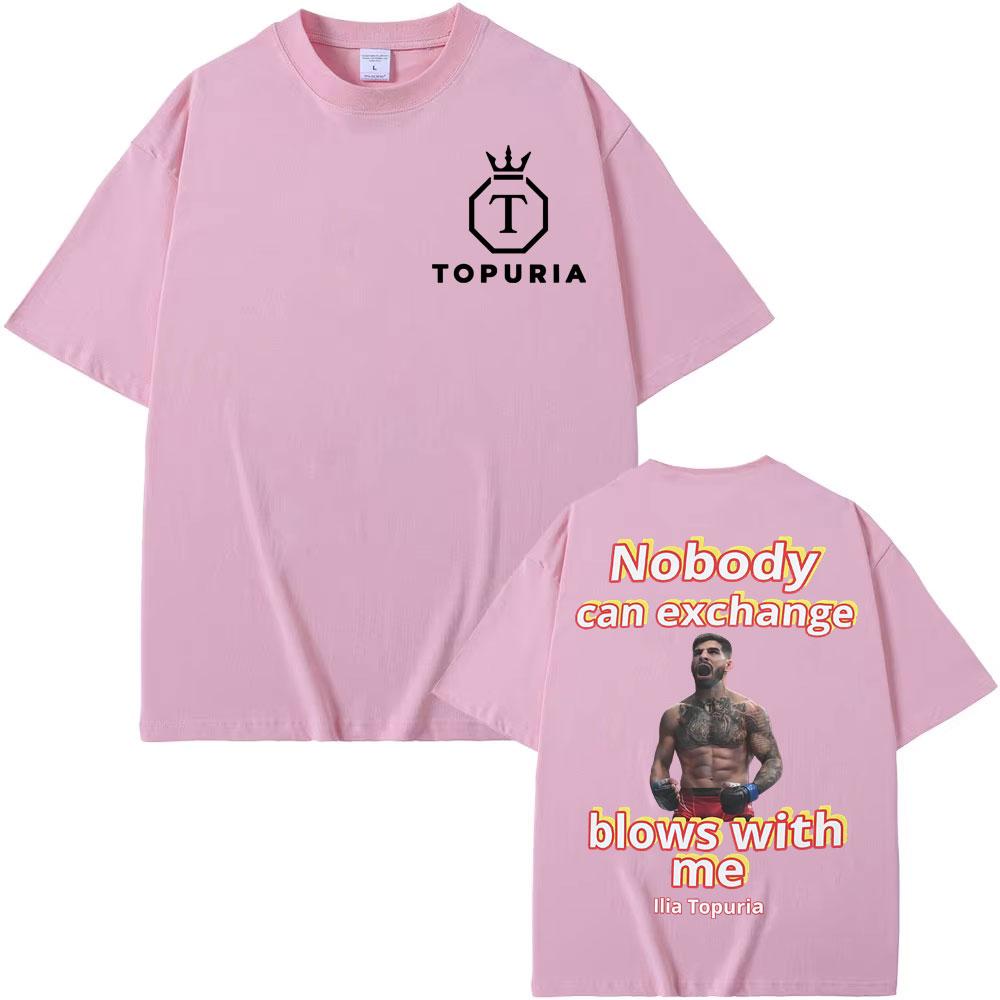 Ilia Topuria 'El Matador' Fighter TShirt Men's Clothing Vintage Hip Hop Gothic Streetwear T-shirts Man Summer Oversized T Shirts