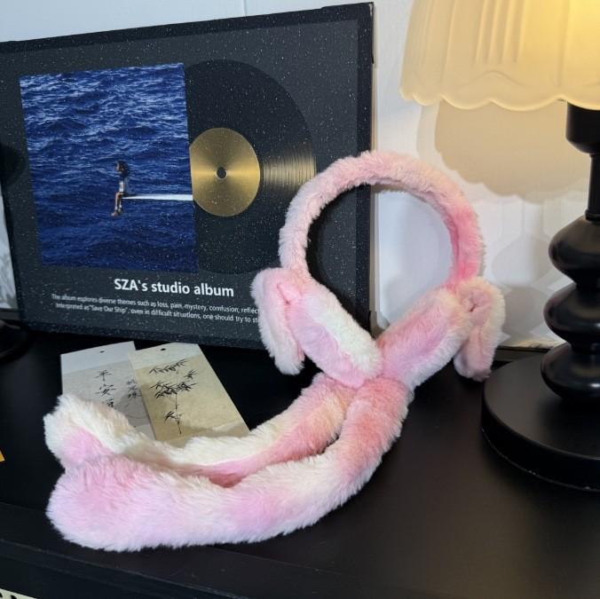 

Мягкие плюшевые зимние теплые наушники-грелки для ушей для женщин и мужчин, модные, однотонные, с отворотами, для защиты от холода на улице, наушники-грелки павлин голубой