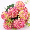 15 flower head artificial flower silk hydrangea white wedding small bouquet fake flower party DIY decoration