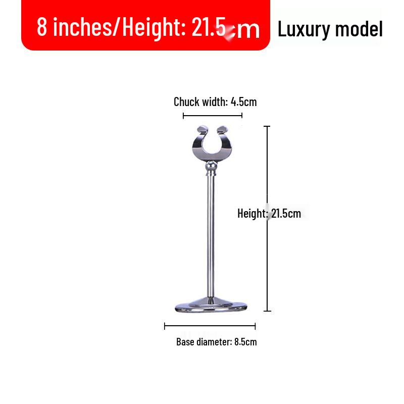 Stainless Steel Table Menu Holder and Number Display Stand