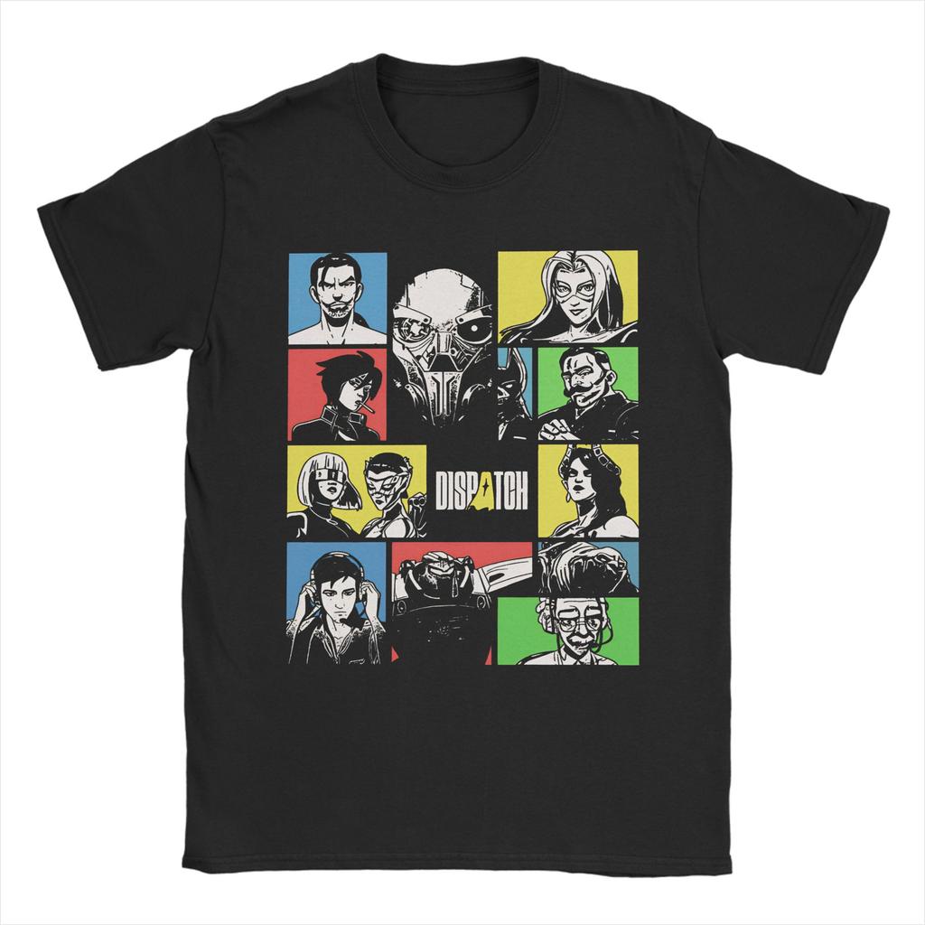 Dispatch Game T-Shirt Men  Funny Pure Cotton Tee Shirt Crewneck Short Sleeve T Shirts Gift Idea Tops