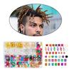 238Pcs Decorative Dreadlock Braid Cuffs Beads Rings Hair Accessories