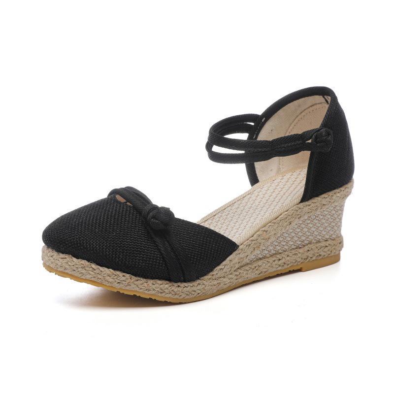 2025 Women's Summer Casual Roman Wedge Sandals - European & Korean Style
