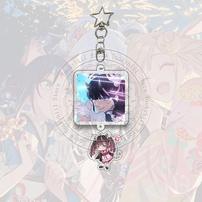 Cosmic Princess Kaguya Acrylic Keychain Noi Komazawa Yachiyo Tsukimi Anime Cartoon Character Acg Pendant Bag Keyring Girl Gift