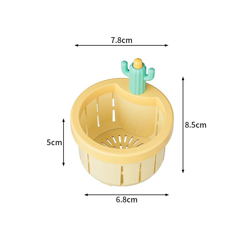 Adjustable Hanging Sink Drain Basket for Home Kitchen Creative Fruit Washing Sink Hanging Strainer Basket Openable Bottom Cover