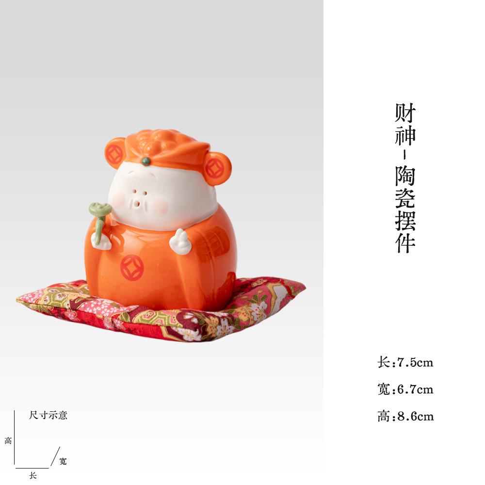 Привлечение денег Бог богатства Чайный питомец Винтажные изысканные миниатюры Чайная фигурка Игровые игрушки Чайная статуэтка Украшения Можно выращивать Ремесло