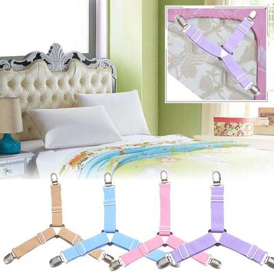Holder Suspenders Non-slip Straps Quilt Fixer Elastic Belt Fastener Mattress Clip Bed Sheets Buckle