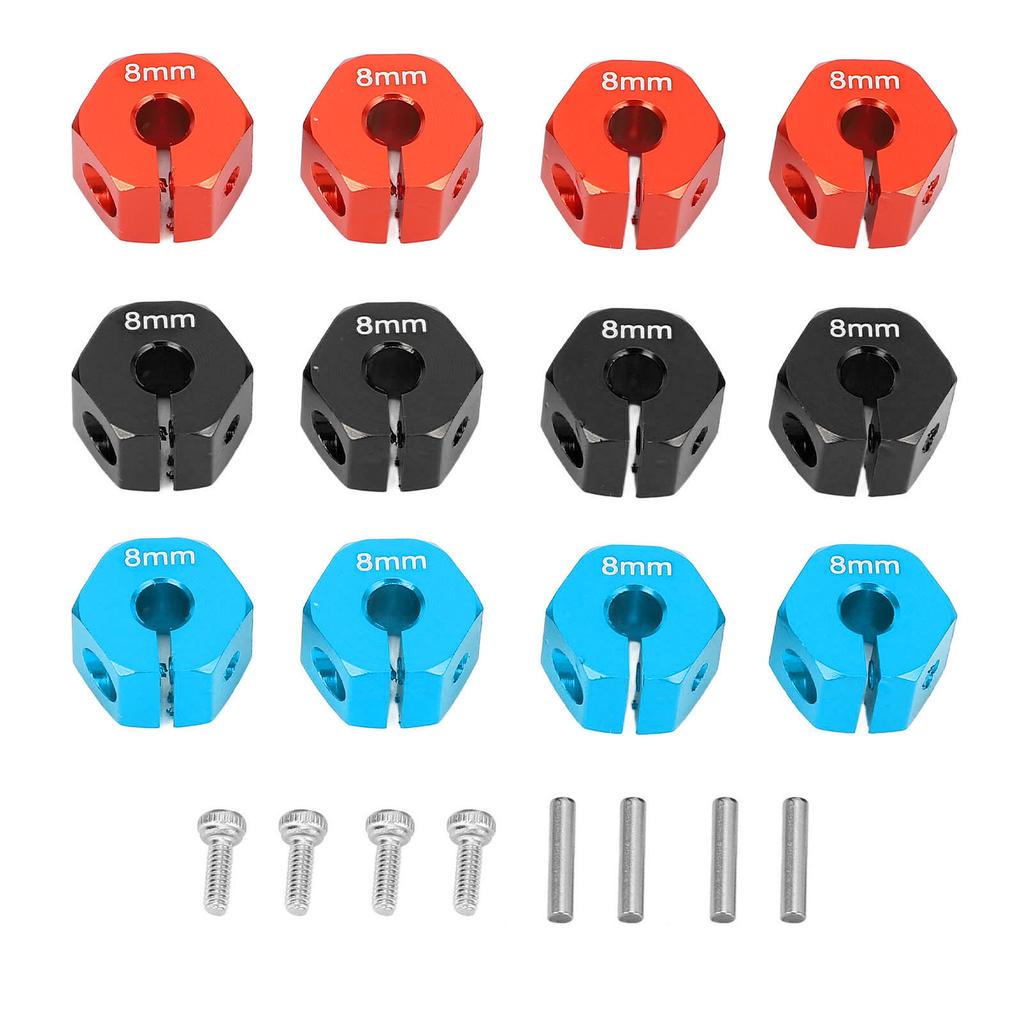 Hex Wheel Hub Adapter 8MM Thickness Aluminum Alloy Long Lasting 4.0mm Hole for SCX10 CC01 WRAITH 900