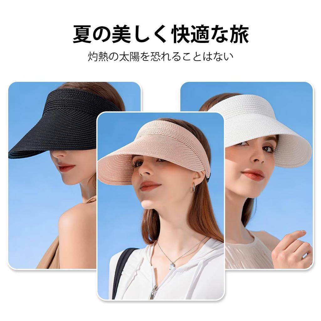 Sun visor for sun UV sun wide makes face look large absorbs sweat and dries fly actress straw outdoor khaki [ZVCXOE] women, spring/summer, hat, straw,