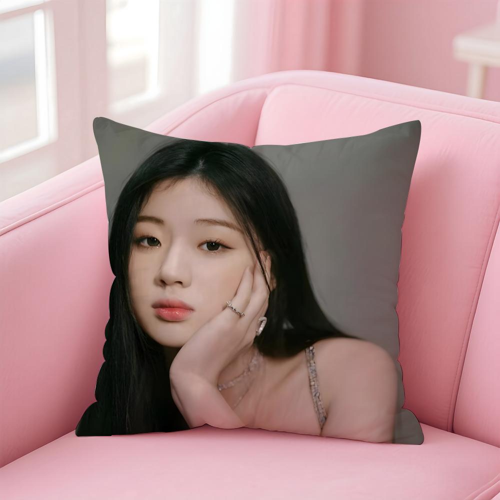 Popular fashion Chinese singer SShan Yichun Cushion Cover Pillowcase Short Plush Invisible zipper Room Sofa Cushion Cover