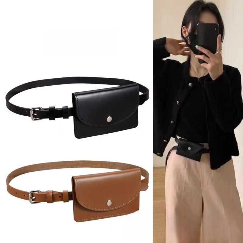 Einfache einfarbige Mode Gürteltasche