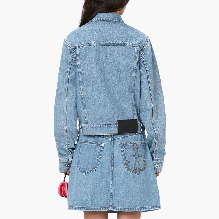 JW Anderson Padlock Strap Trucker Jacket Blue Unisex Outerwear DJ0025-PG1335-804