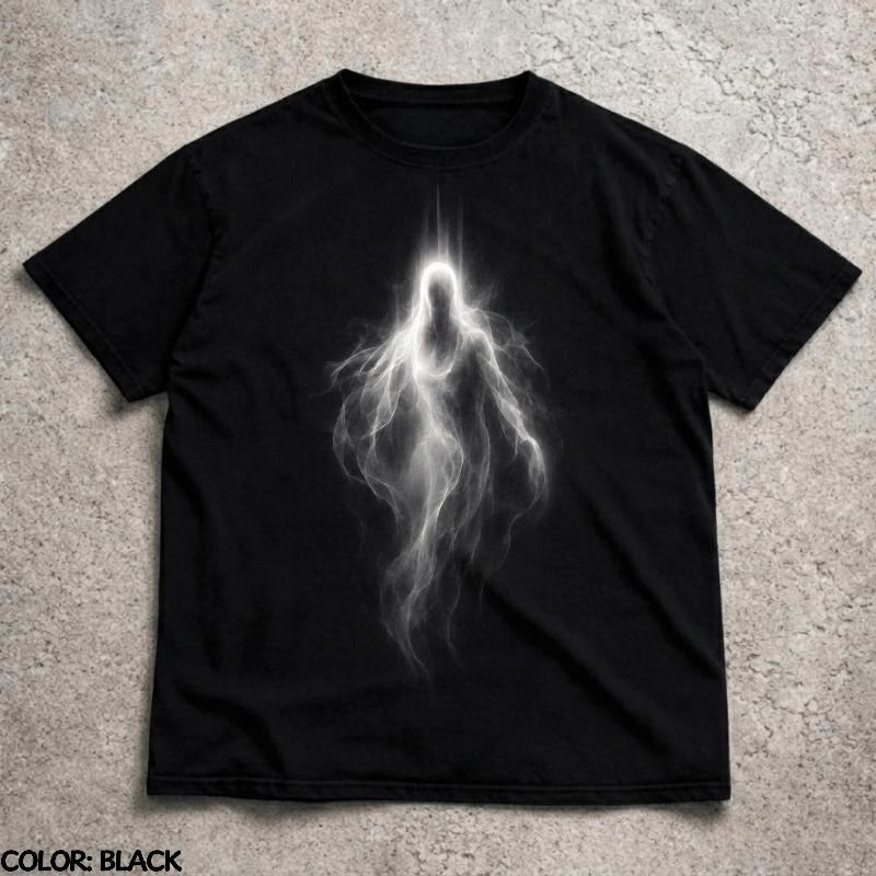 Ghost Apparition Tshirt Gothic Horror Graphic Tee Dark Fantasy Spirit Shirt Haunted Phantom Aesthetic Gift