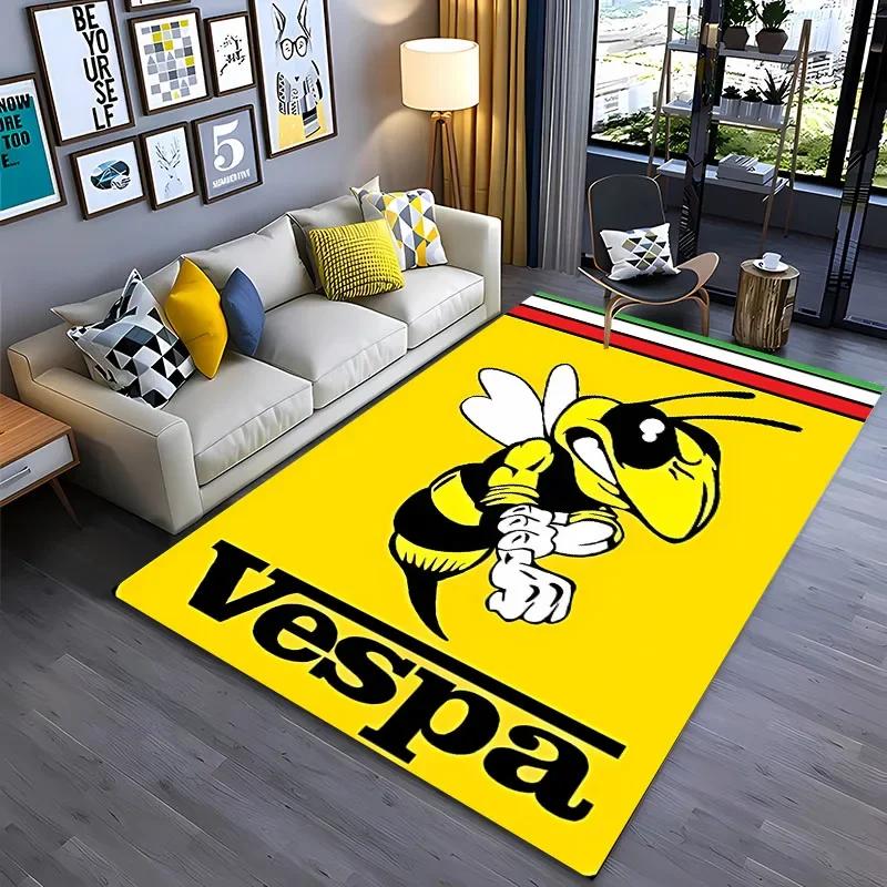 

V-Vespa Moto Modern Fashion Carpet for Living Room Bedroom Sofa Area Rugs Kitchen Door Un-slip Floor Mats Alfombra Birthday Gift 60*90cm