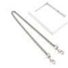 Handbag Chain Strap Metal Shoulder Crossbody Replacement Strap Chain with Buckles Bag Chain Strap with Faux Pearl Extension Chain for Ladies Purse